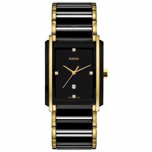 RADO Ceramics Integral Quartz Black Dial Rose.